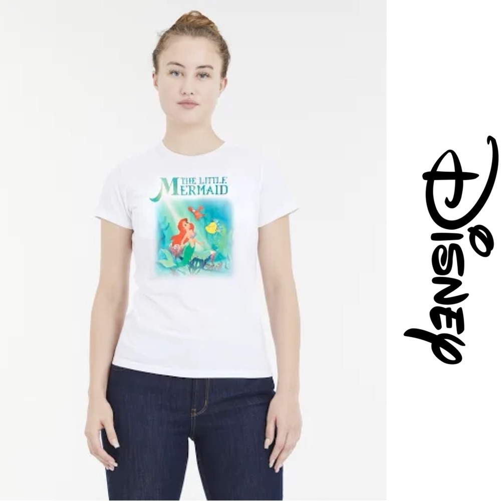 Disney | The Little Mermaid Ariel and Friends Short Sleeve T-Shirt | Size Large